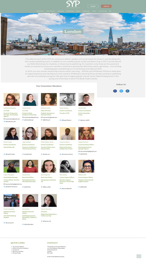 London Society of Young Publishers screenshot 1